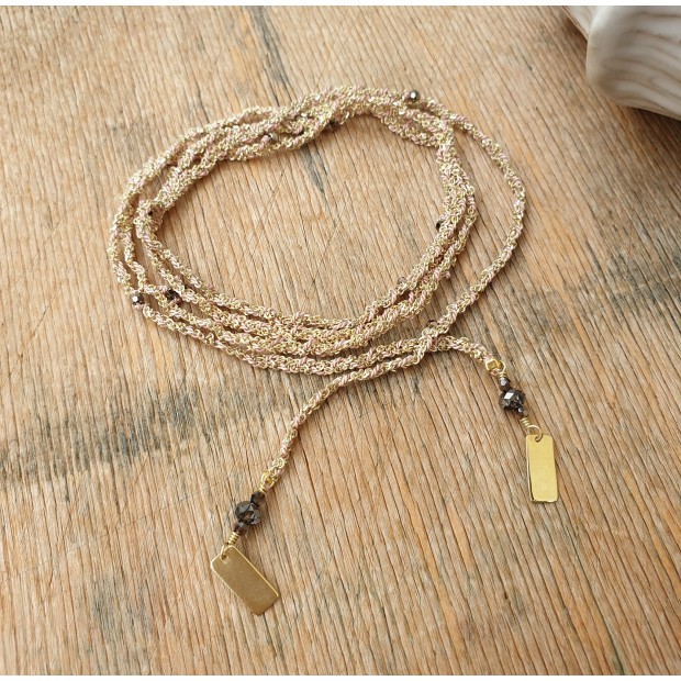 Marie Laure Chamorel sidabro kaklo papuošalas - apyrankė 